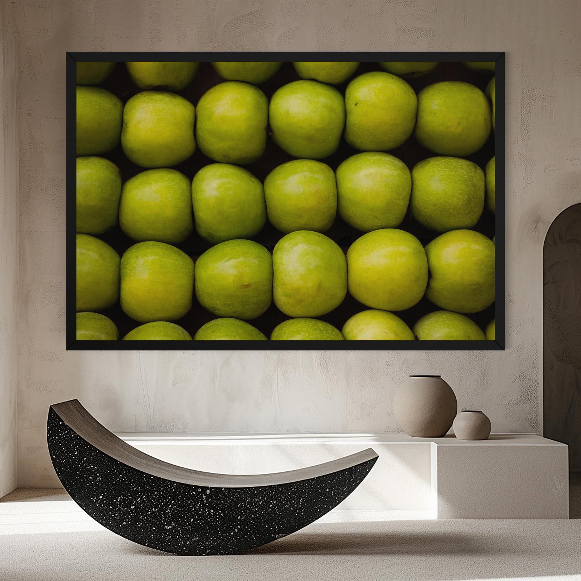 Leinwandbild Apple Wall mockup 8