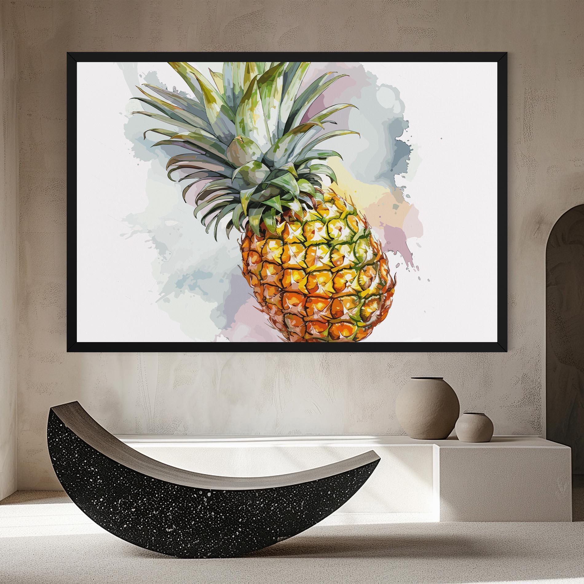Leinwandbild Artistic Pineapple mockup 8