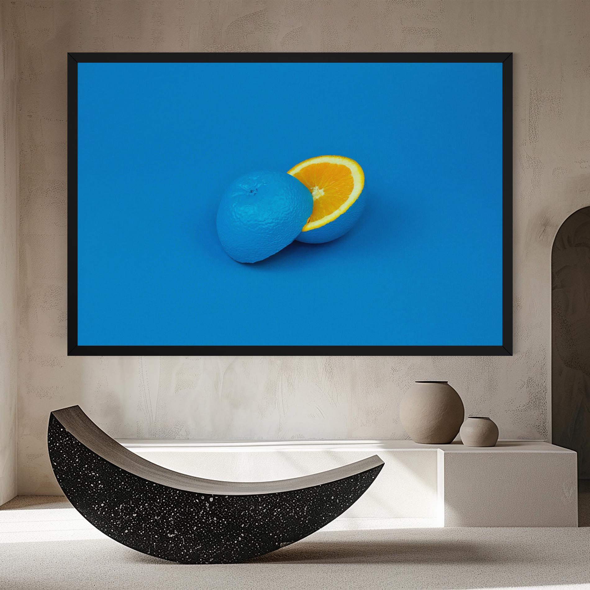 Leinwandbild Blue Orange mockup 8