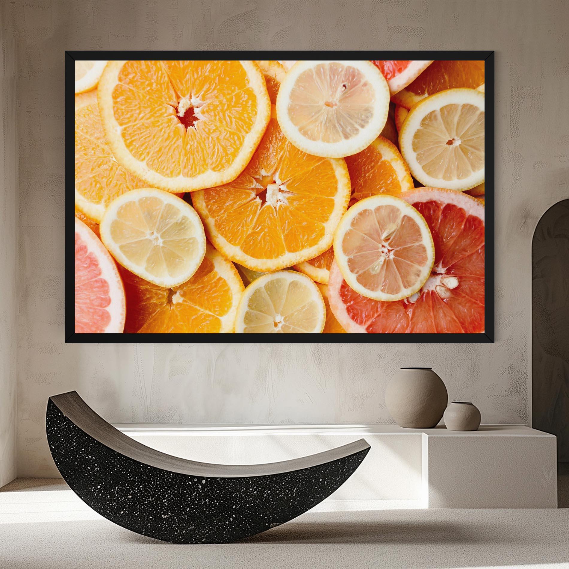 Leinwandbild Citrus Fruits mockup 8