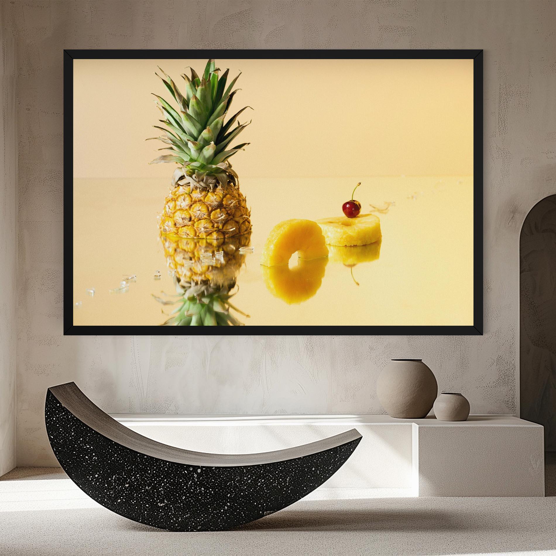 Leinwandbild Cut Pineapple mockup 8