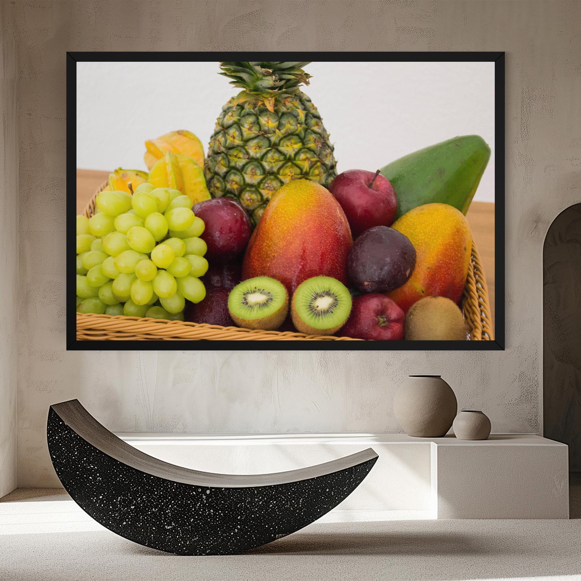 Leinwandbild Fruit Basket mockup 8