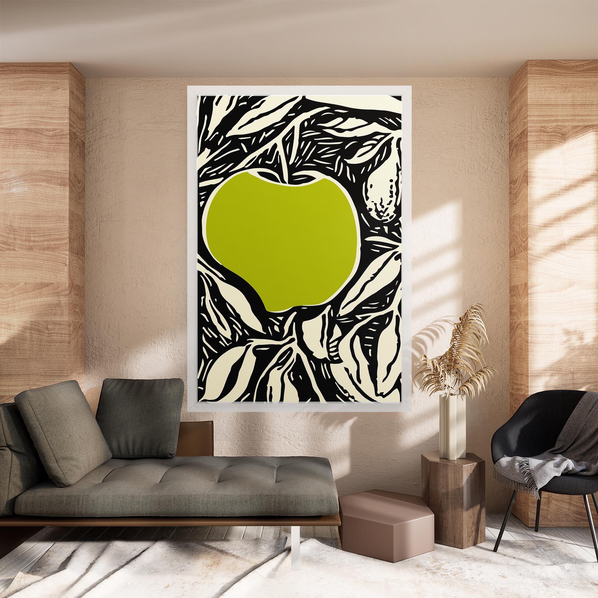 Leinwandbild Green Apple mockup 8