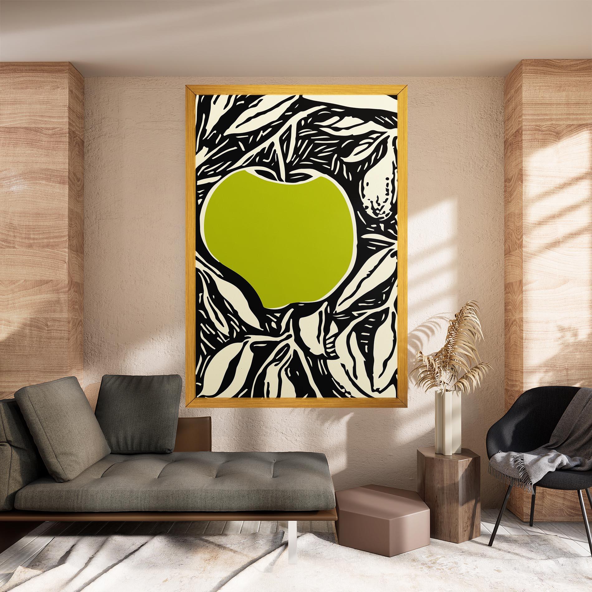 Leinwandbild Green Apple mockup 8