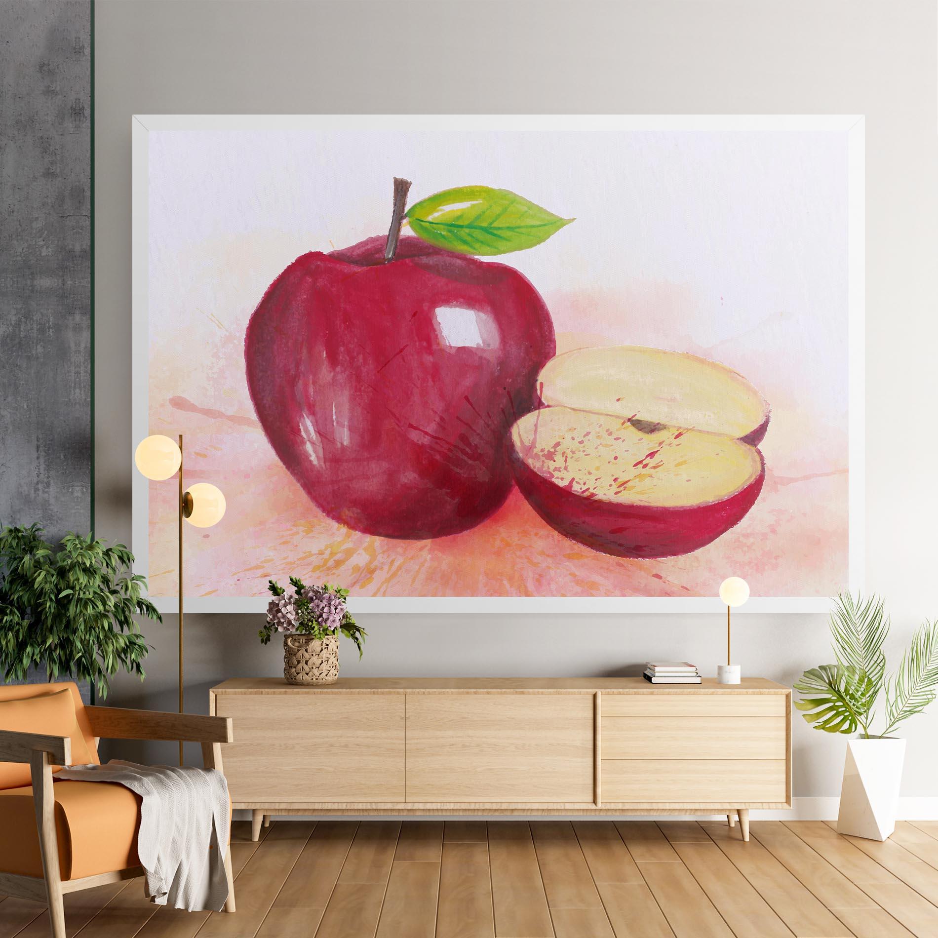 Leinwandbild Apple Art mockup 9