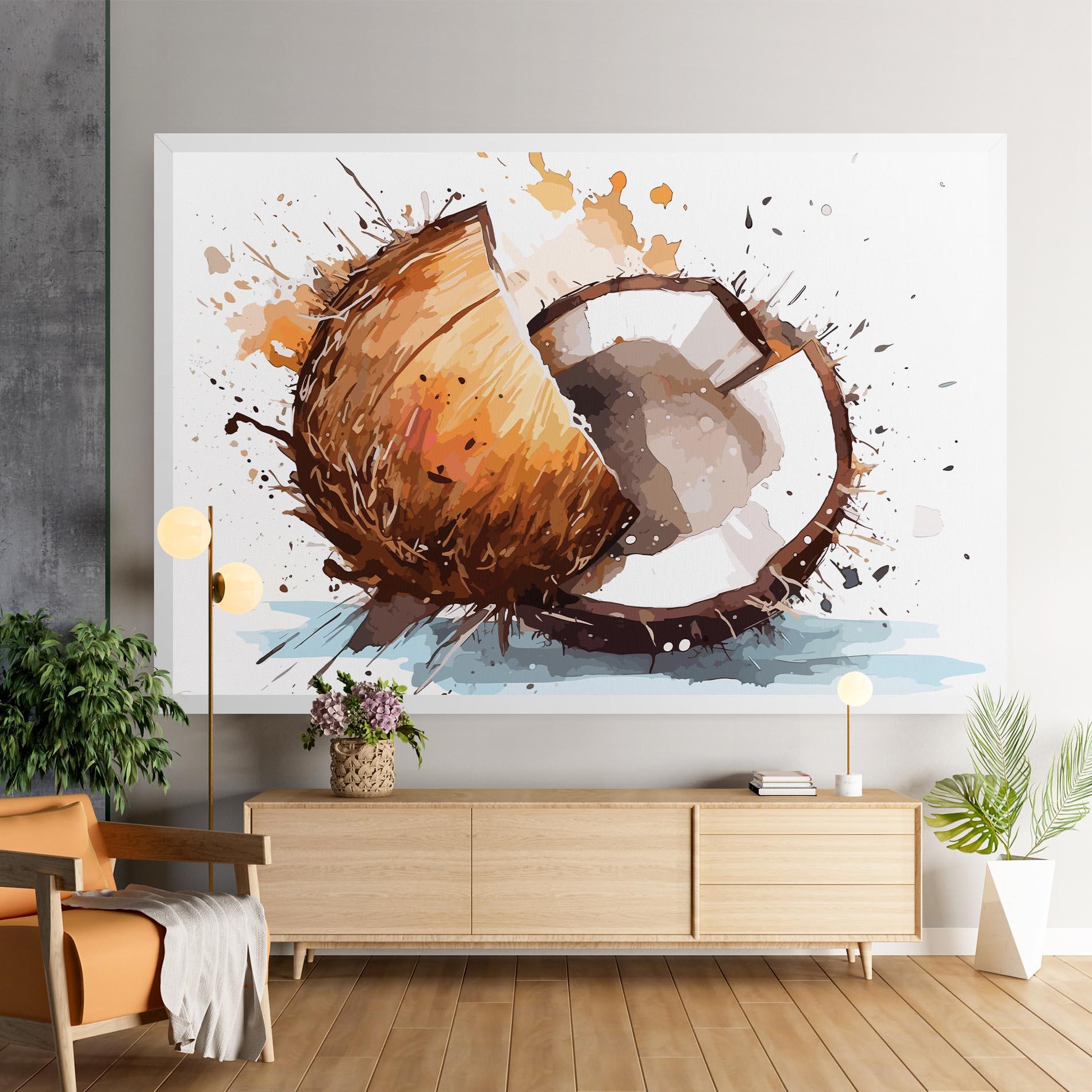 Leinwandbild Coconut Art mockup 9