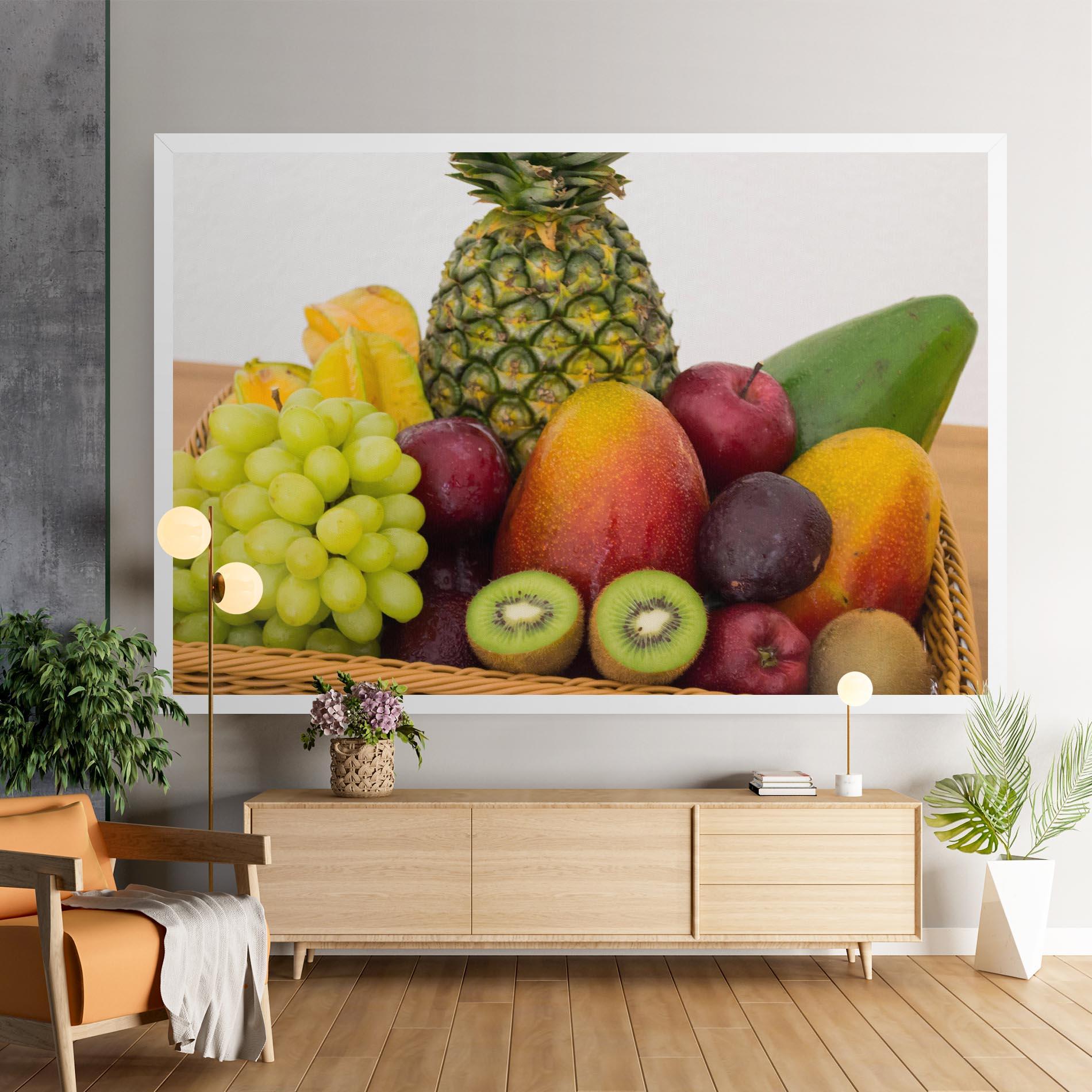 Leinwandbild Fruit Basket mockup 9