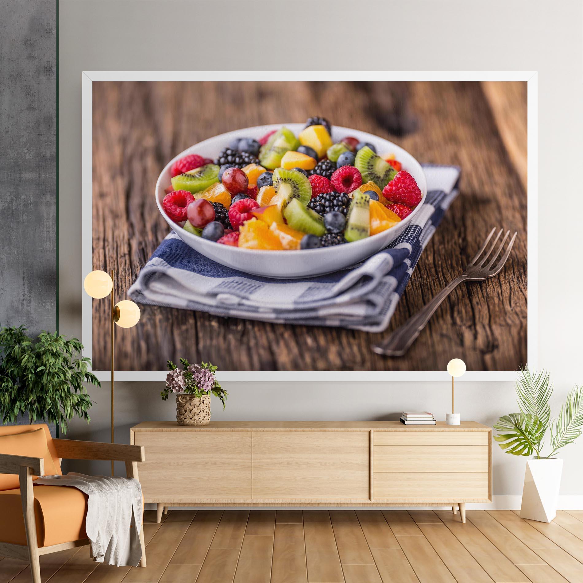 Leinwandbild Fruit Salad mockup 9