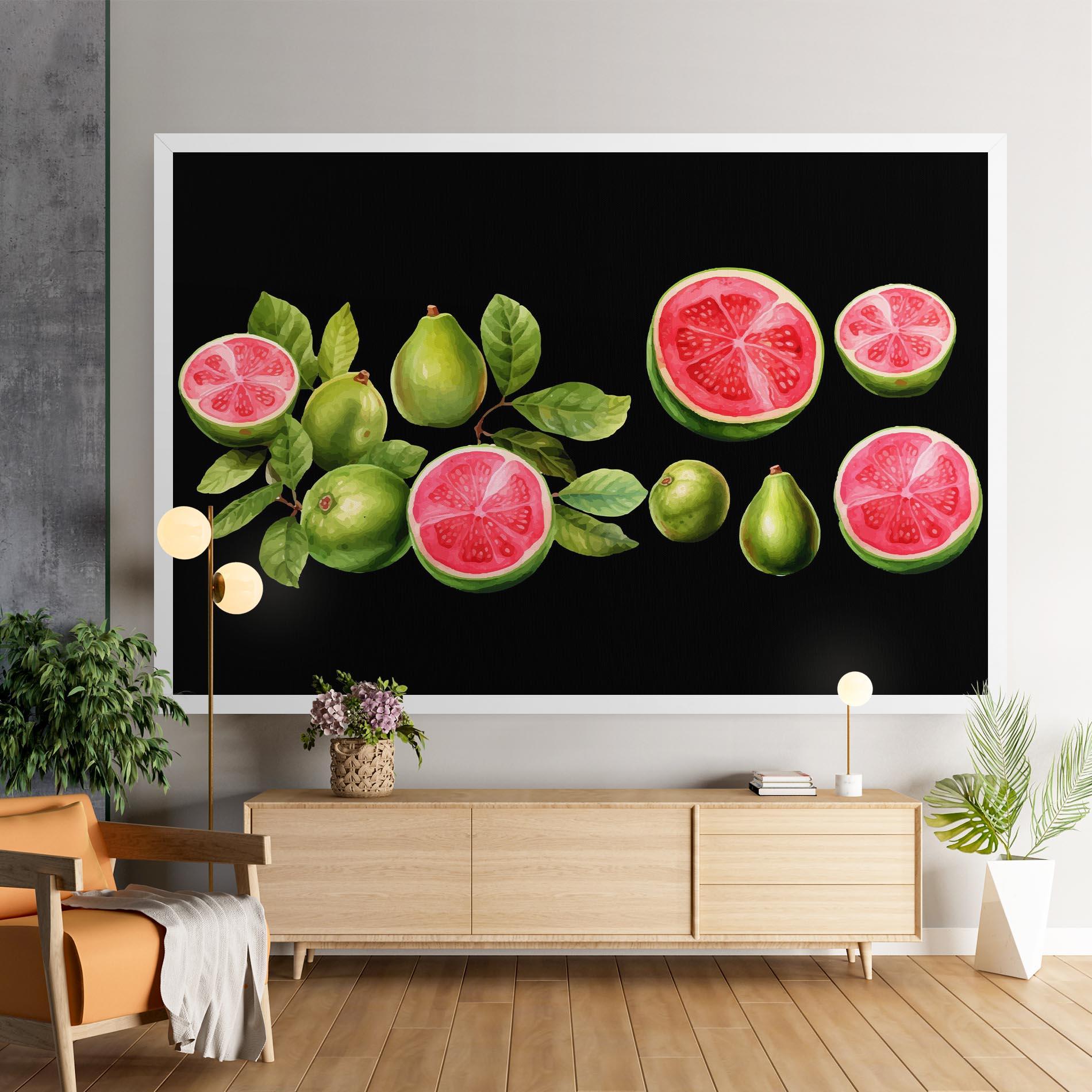 Leinwandbild Green Fruit mockup 9