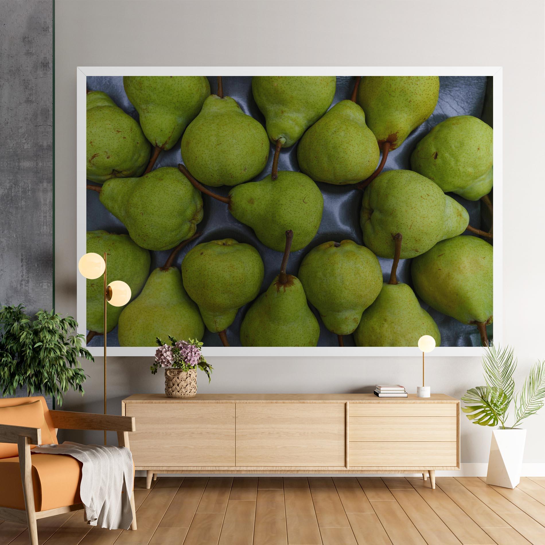 Leinwandbild Green Pear mockup 9