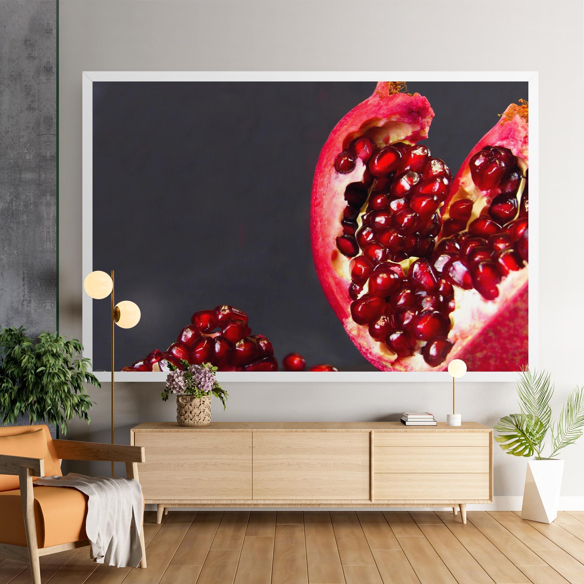 Leinwandbild Open Pomegranate mockup 9
