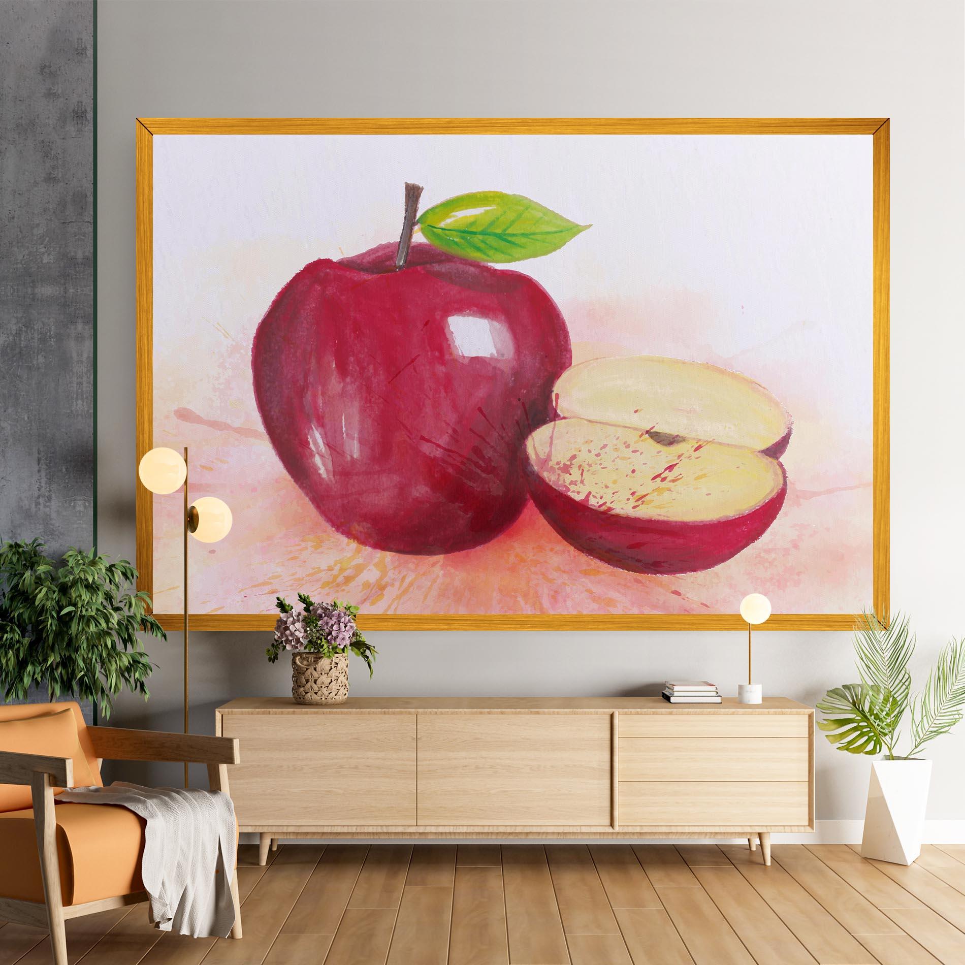 Leinwandbild Apple Art mockup 9