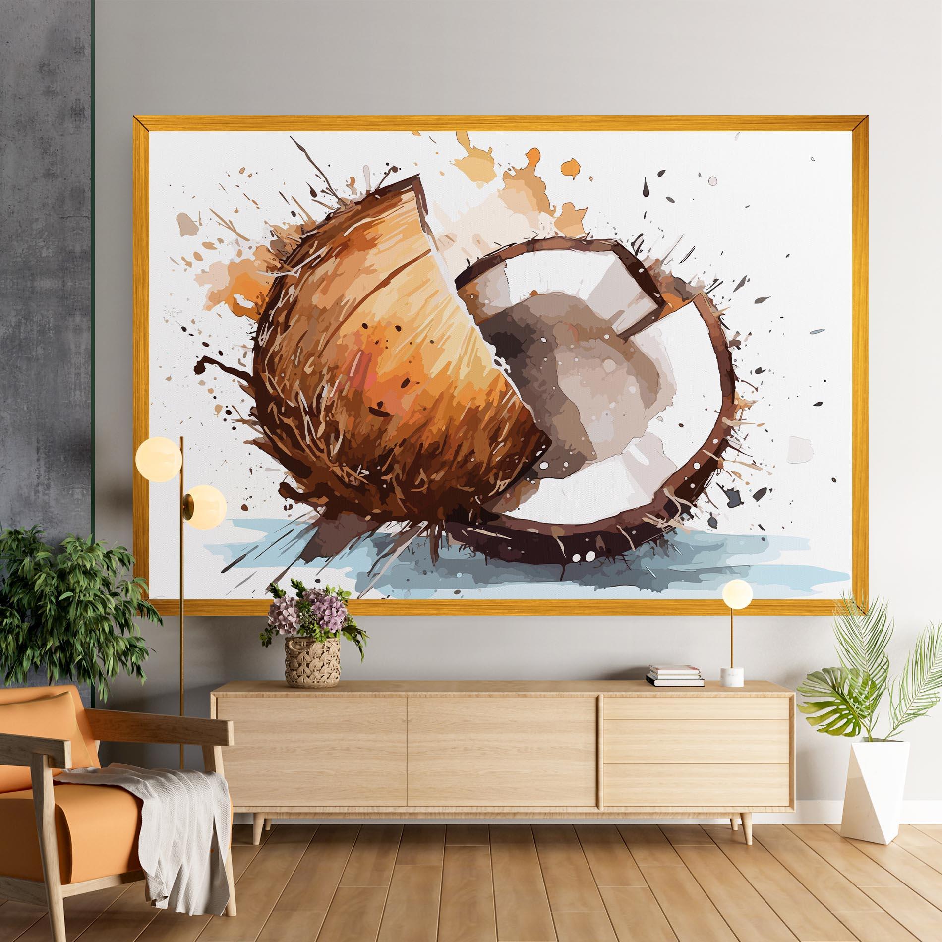 Leinwandbild Coconut Art mockup 9