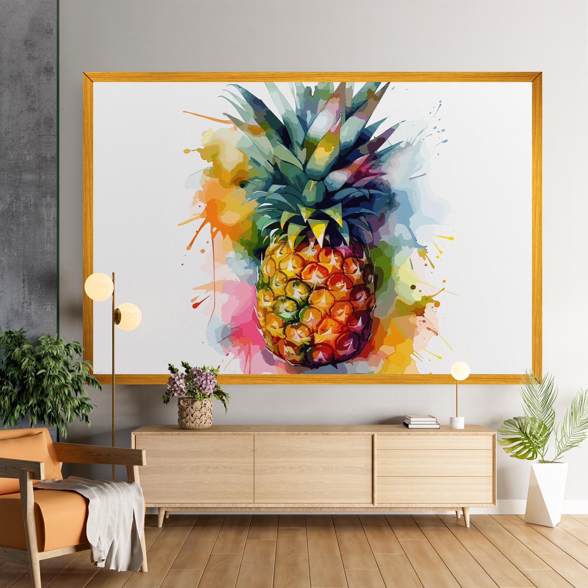 Leinwandbild Color Mix Pineapple mockup 9