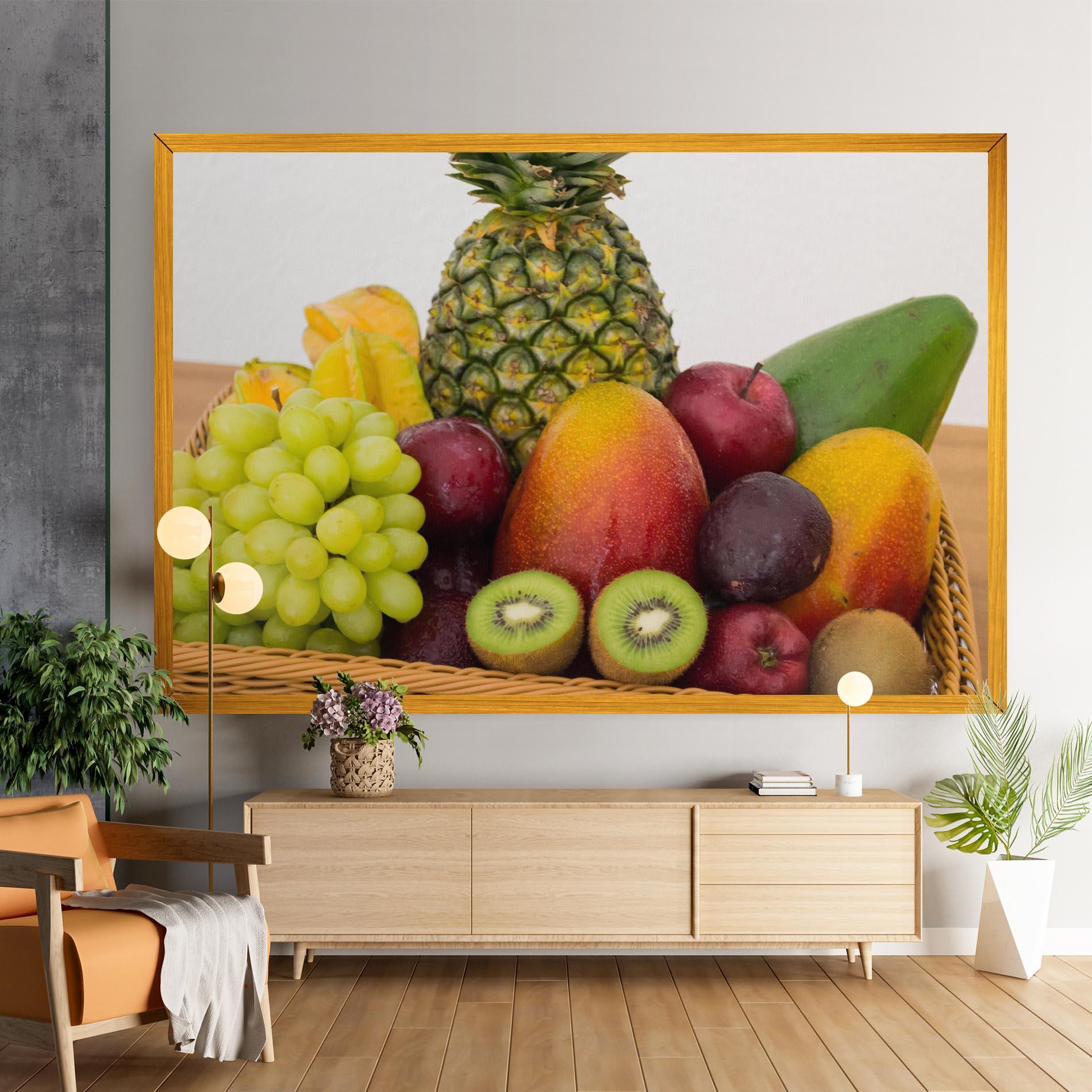 Leinwandbild Fruit Basket mockup 9