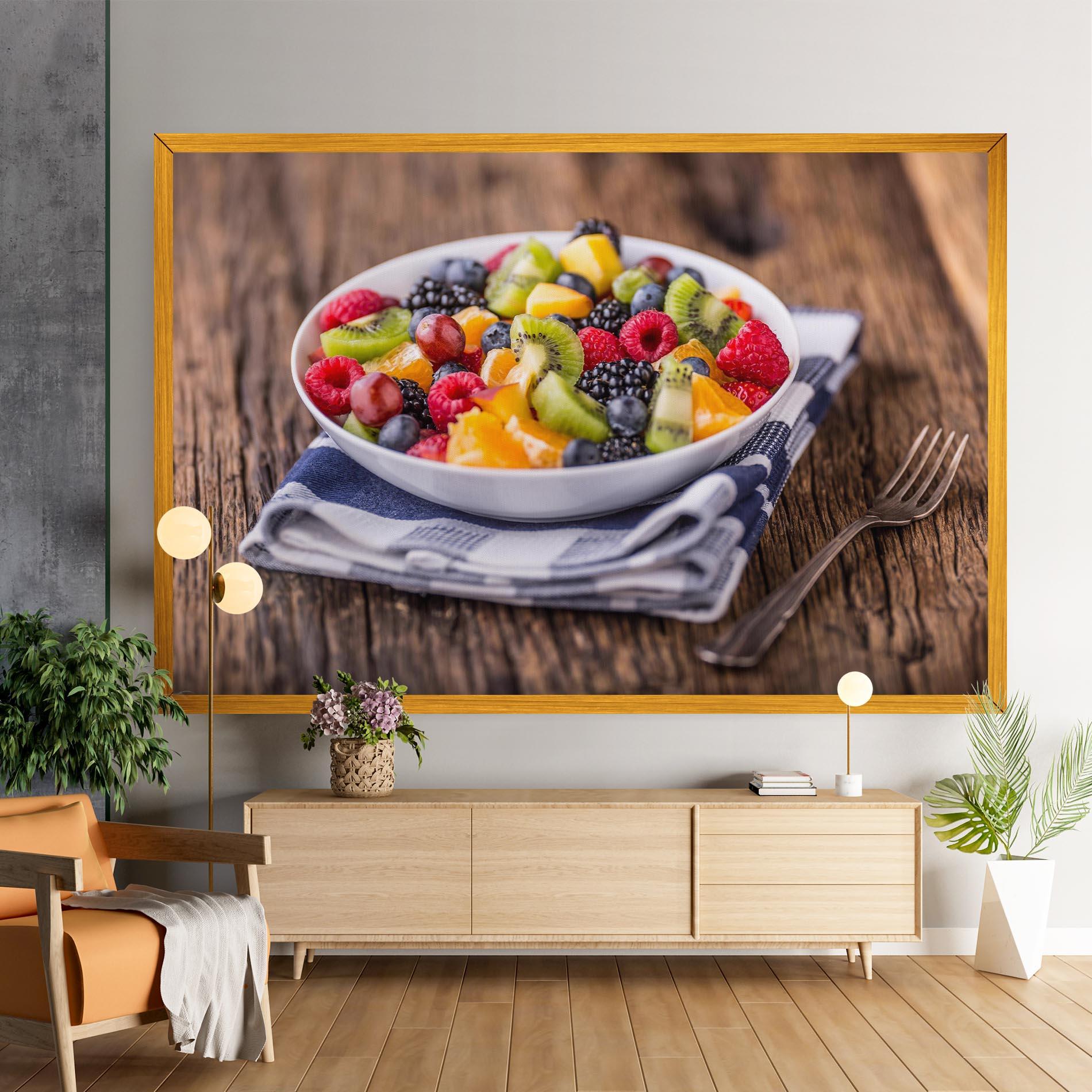 Leinwandbild Fruit Salad mockup 9