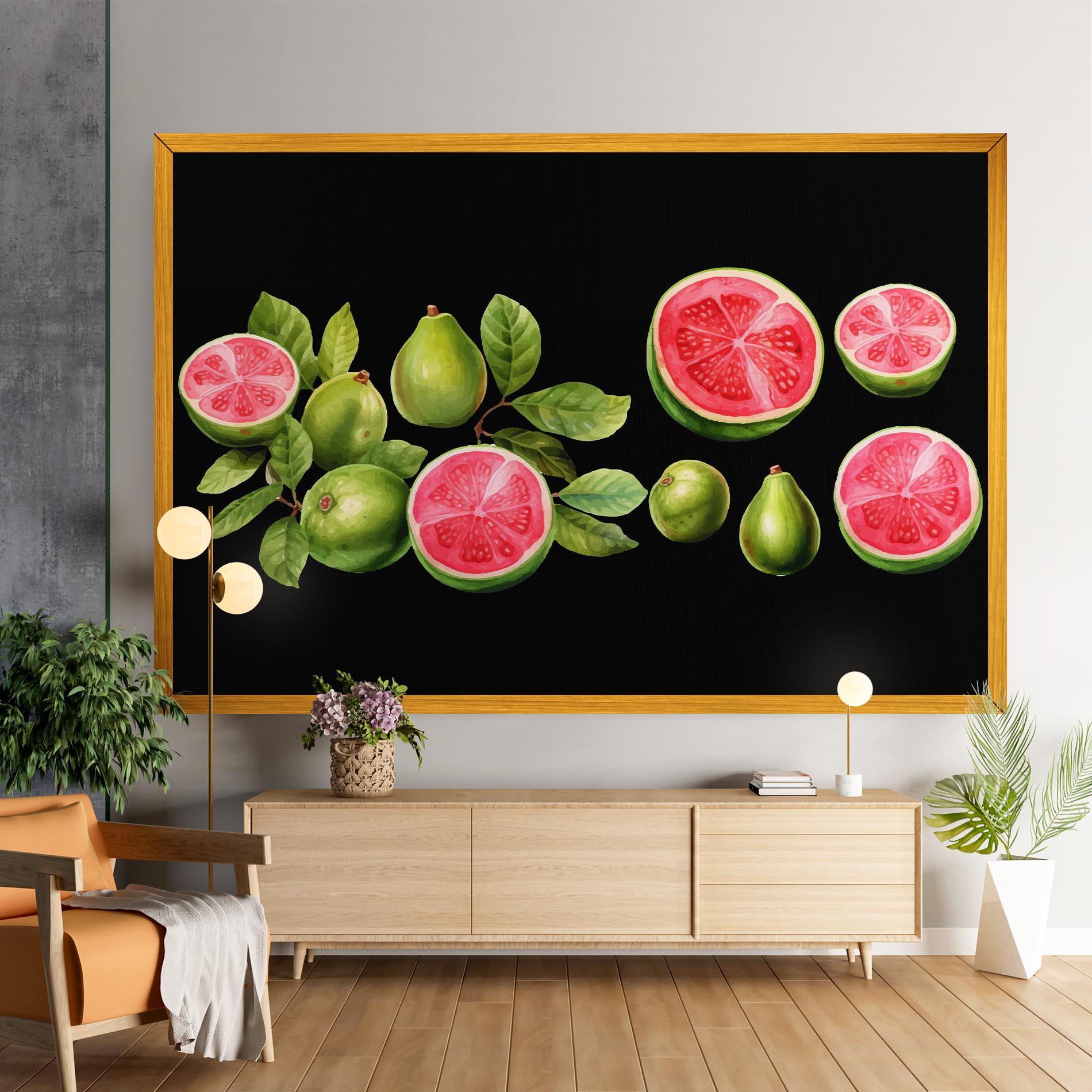 Leinwandbild Green Fruit mockup 9
