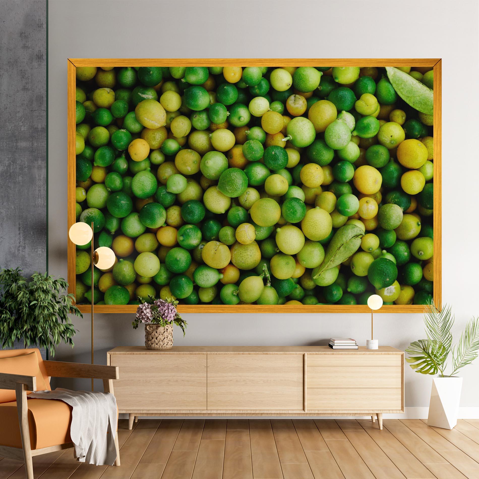 Leinwandbild Green Lime mockup 9