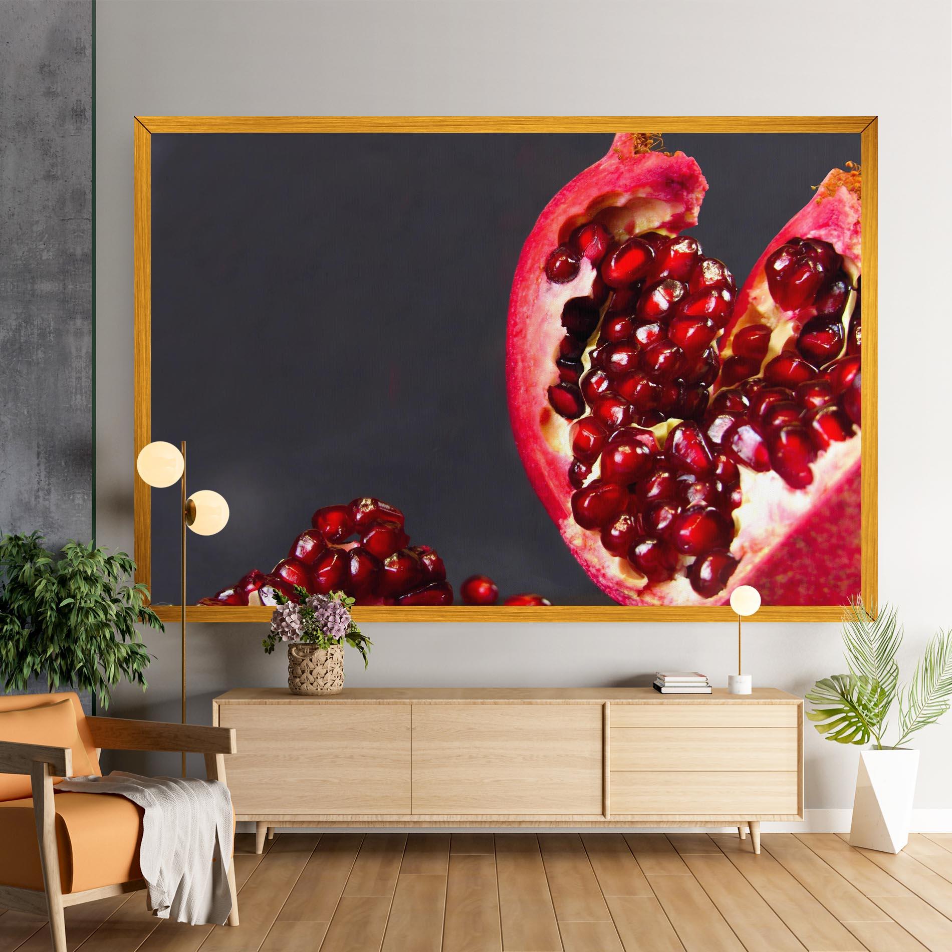 Leinwandbild Open Pomegranate mockup 9