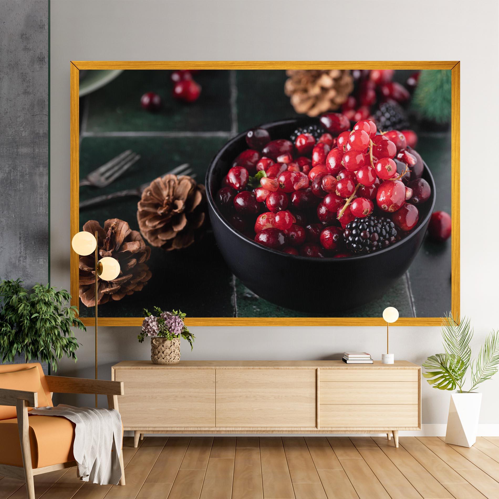 Leinwandbild Red Berries mockup 9