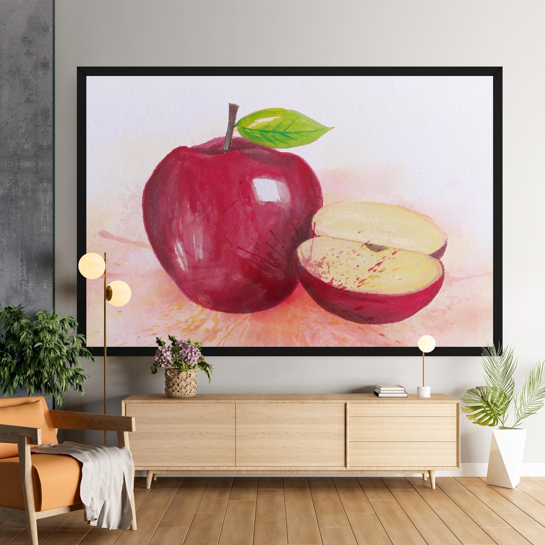 Leinwandbild Apple Art mockup 9
