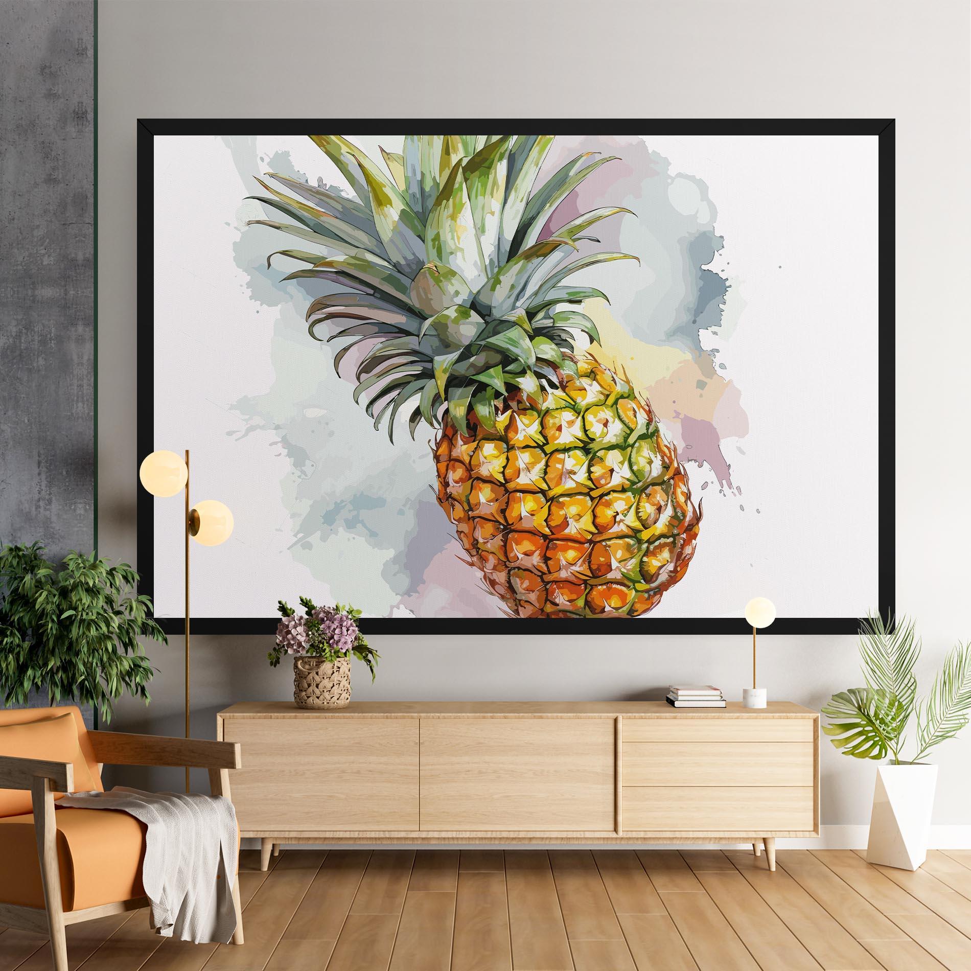 Leinwandbild Artistic Pineapple mockup 9