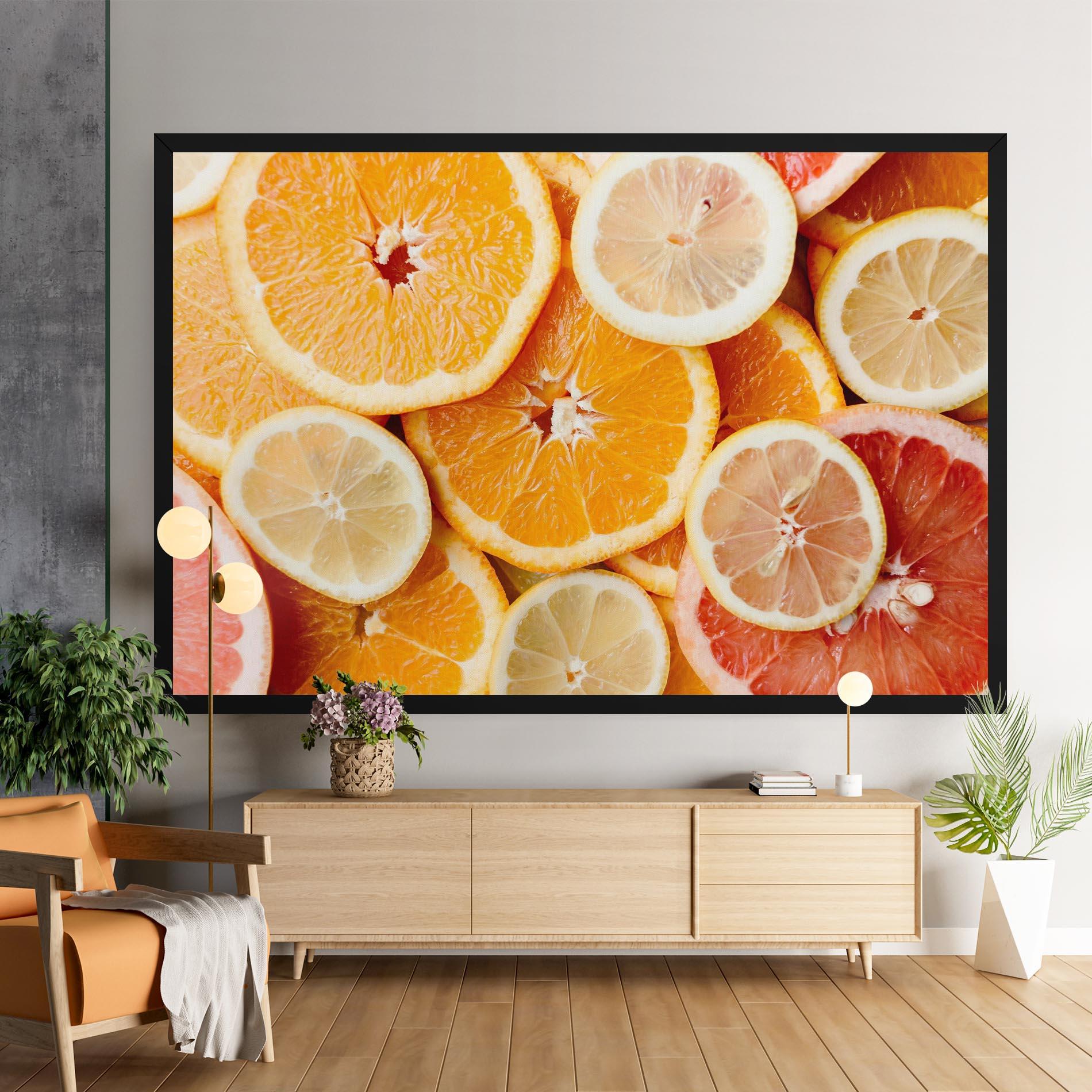 Leinwandbild Citrus Fruits mockup 9