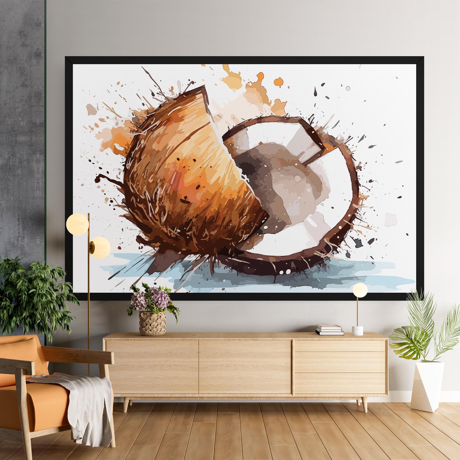 Leinwandbild Coconut Art mockup 9