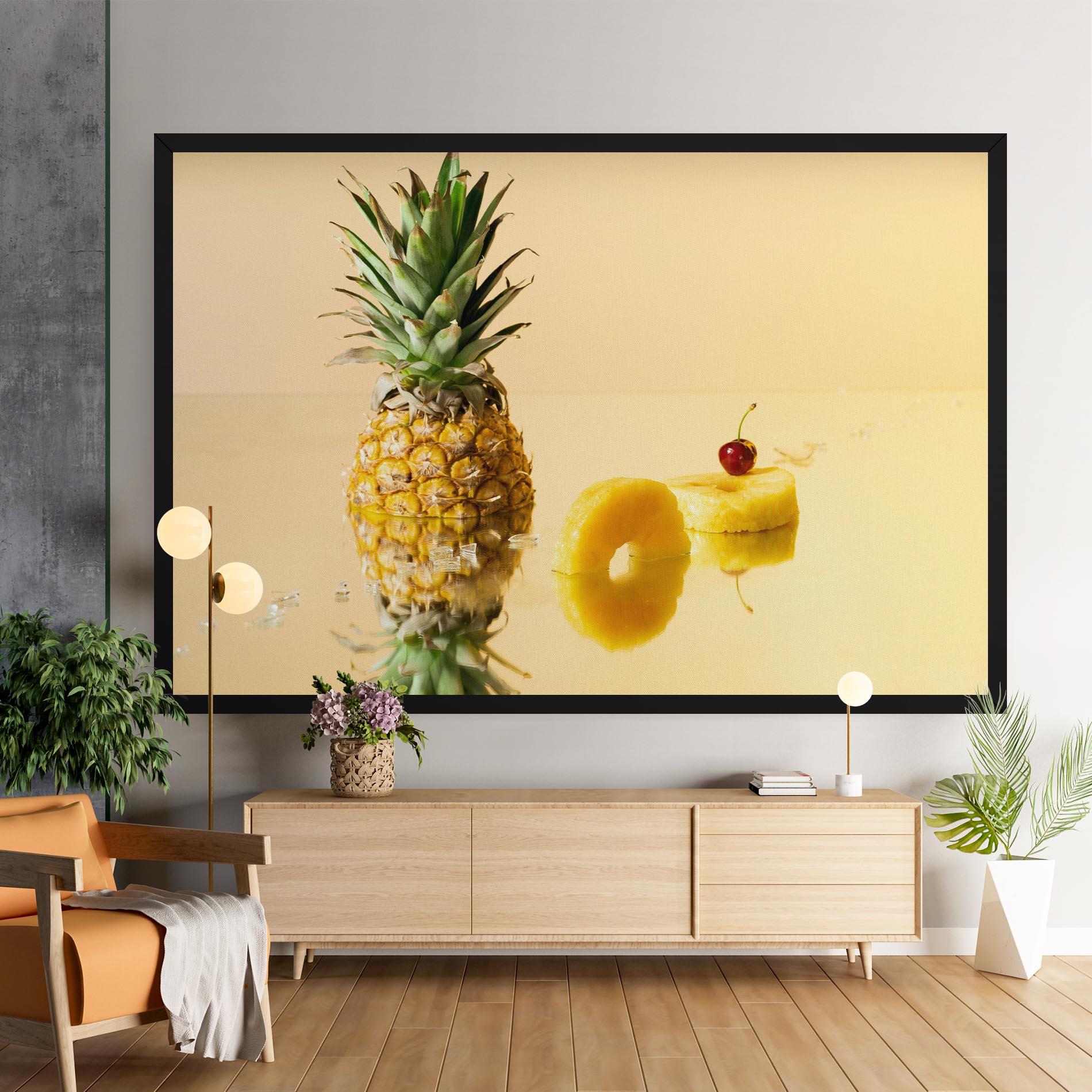 Leinwandbild Cut Pineapple mockup 9