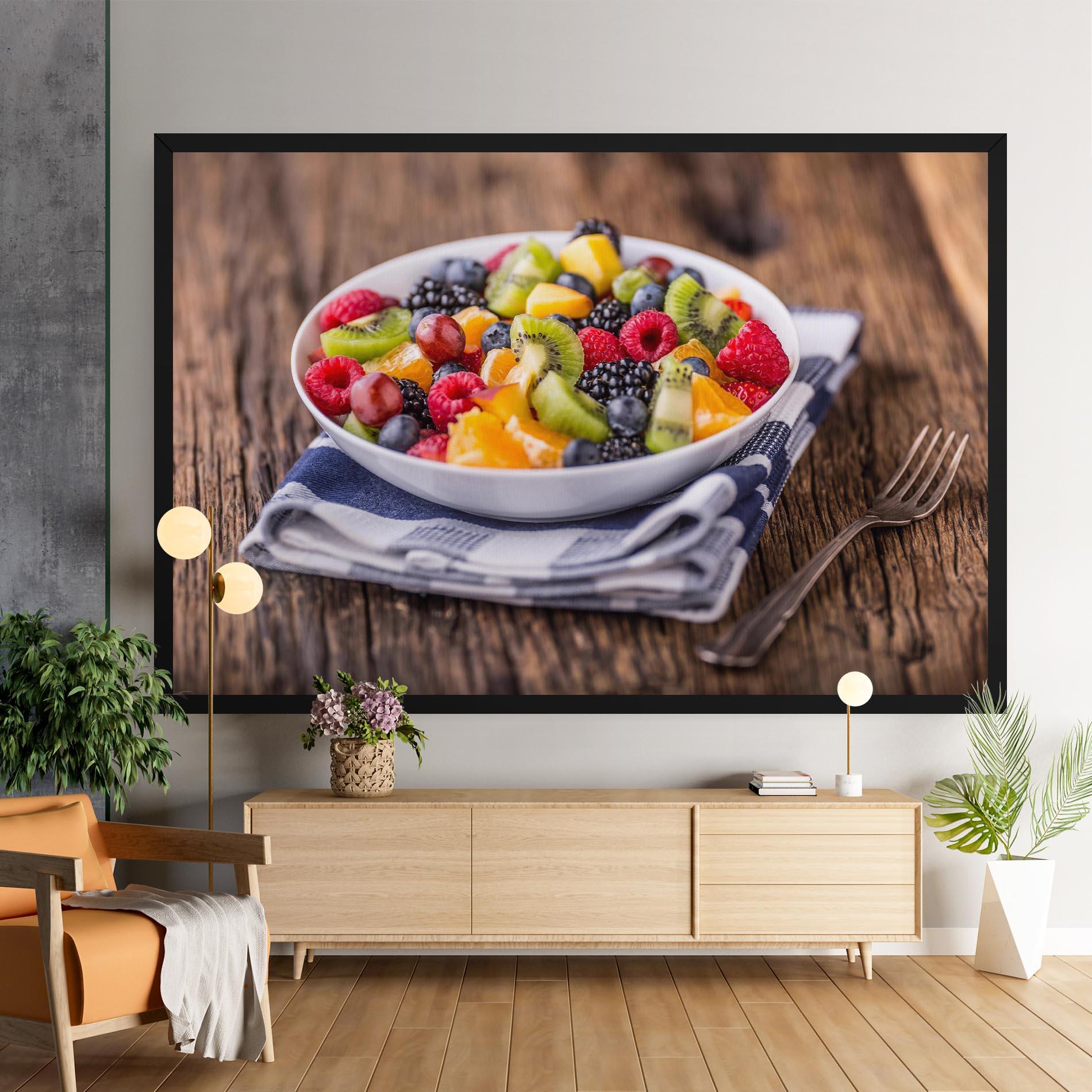 Leinwandbild Fruit Salad mockup 9