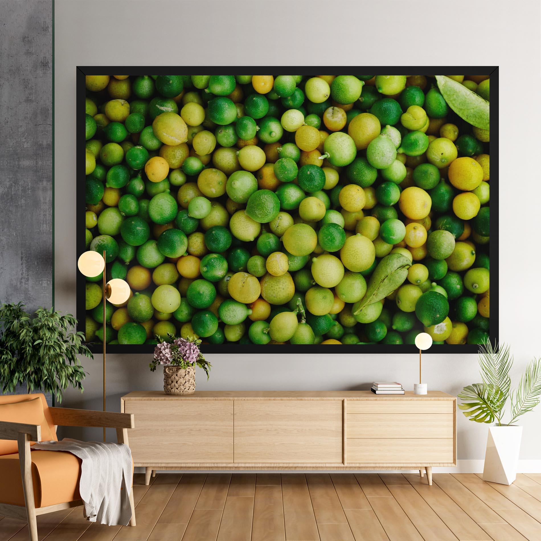 Leinwandbild Green Lime mockup 9