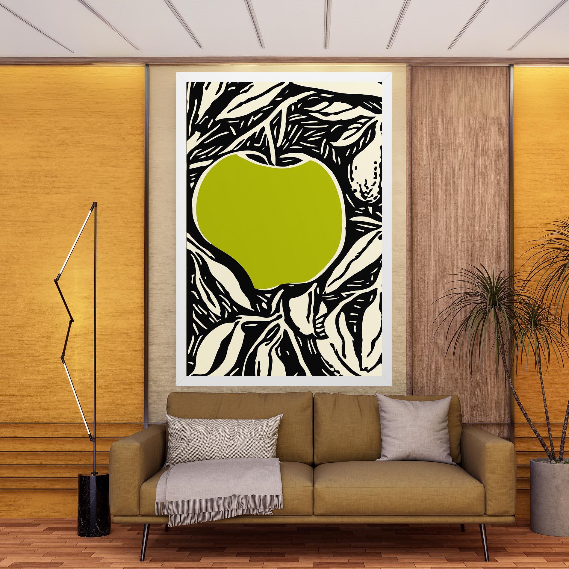 Leinwandbild Green Apple mockup 9