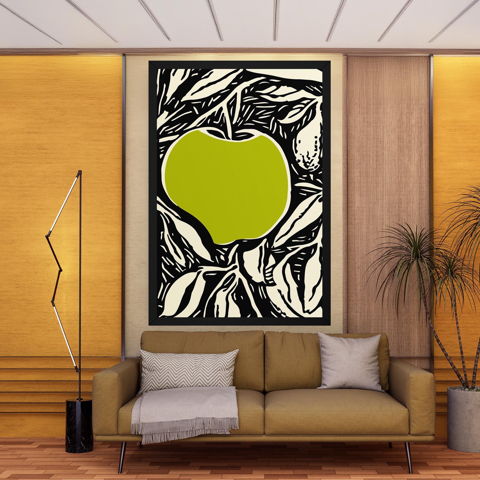 Leinwandbild Green Apple mockup 9