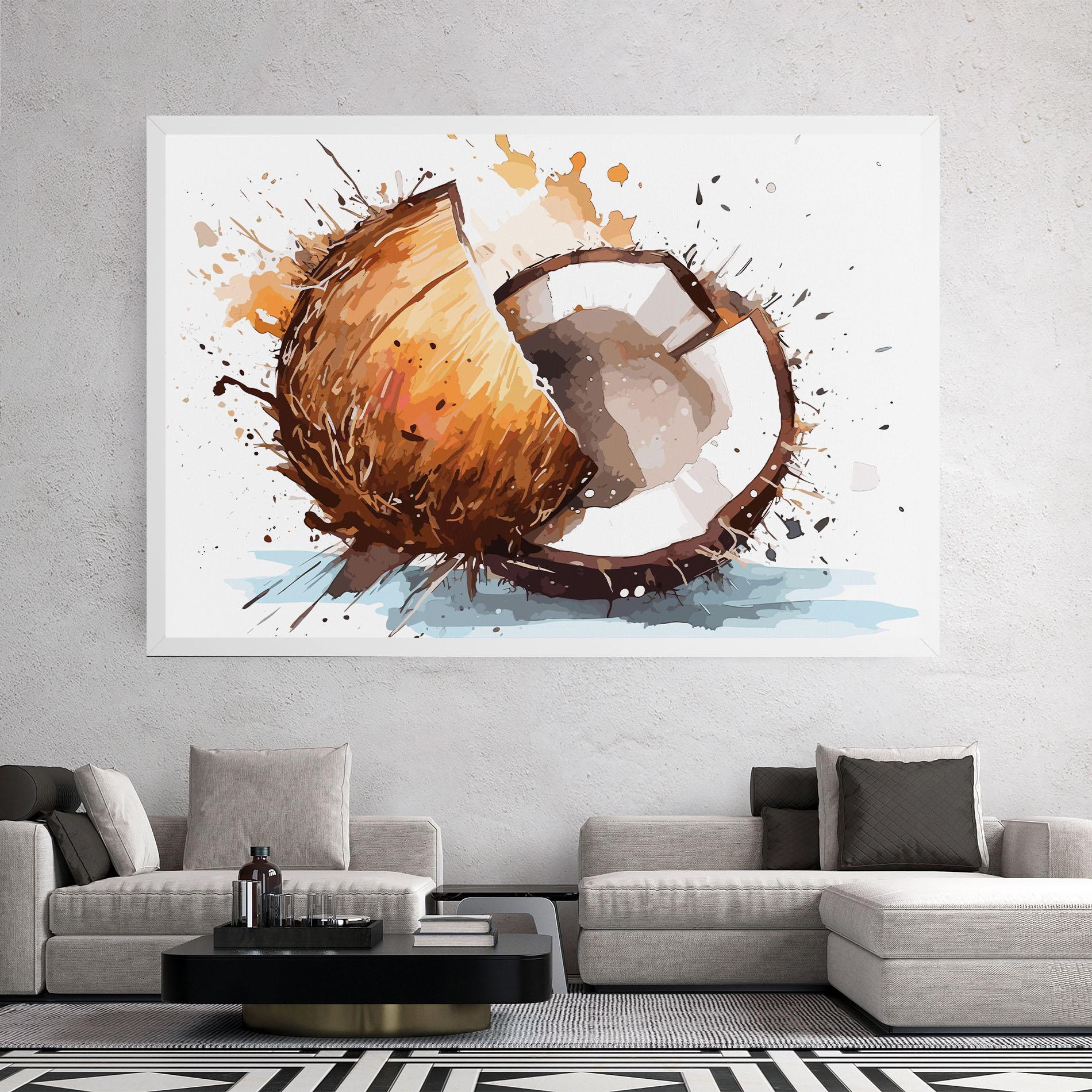 Leinwandbild Coconut Art mockup 2