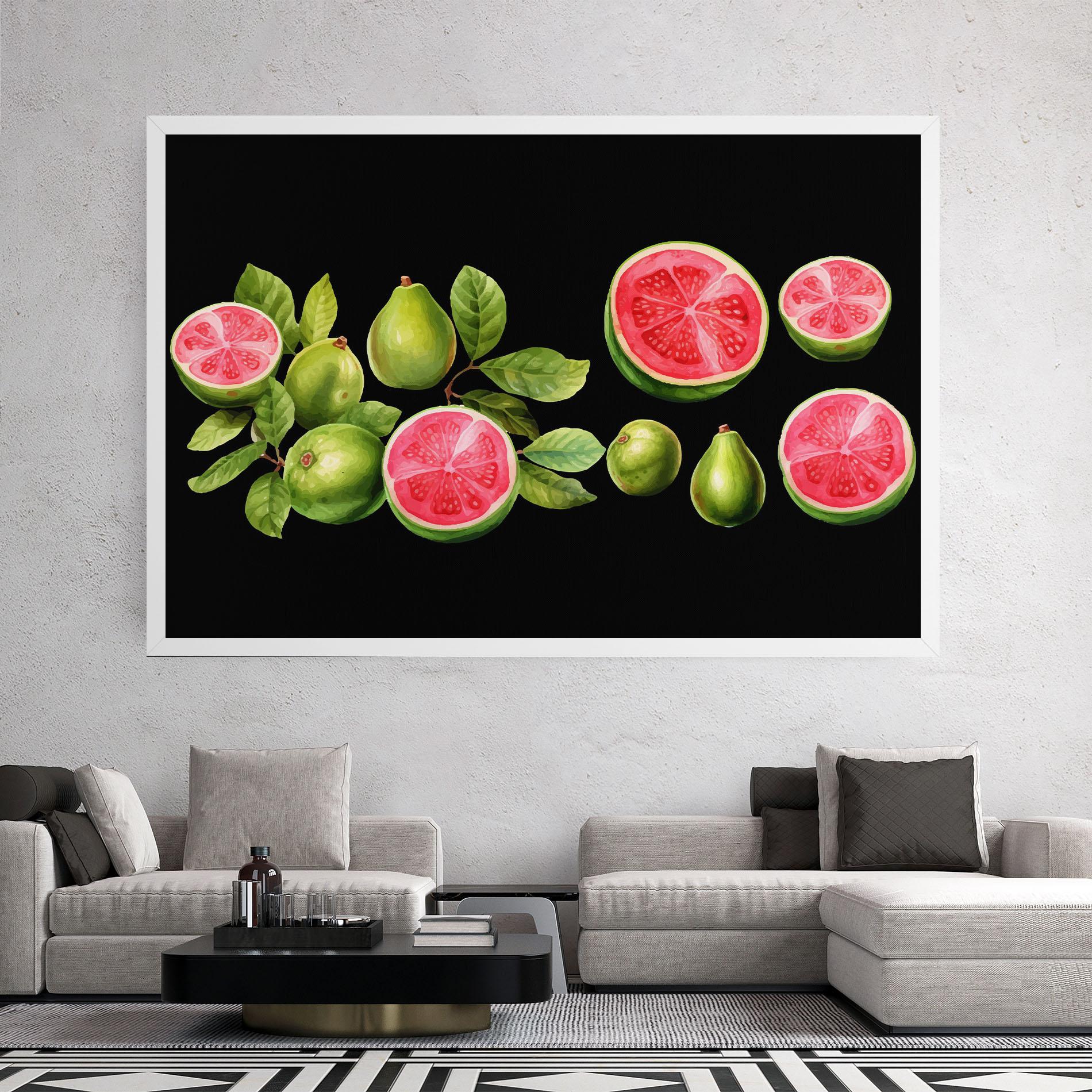 Leinwandbild Green Fruit mockup 2