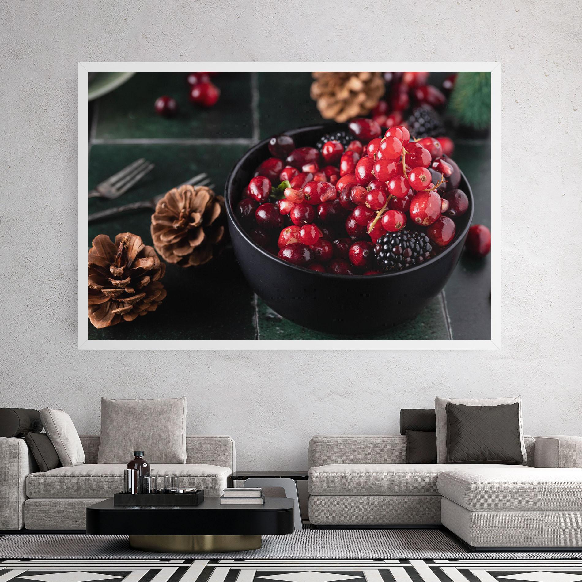 Leinwandbild Red Berries mockup 2