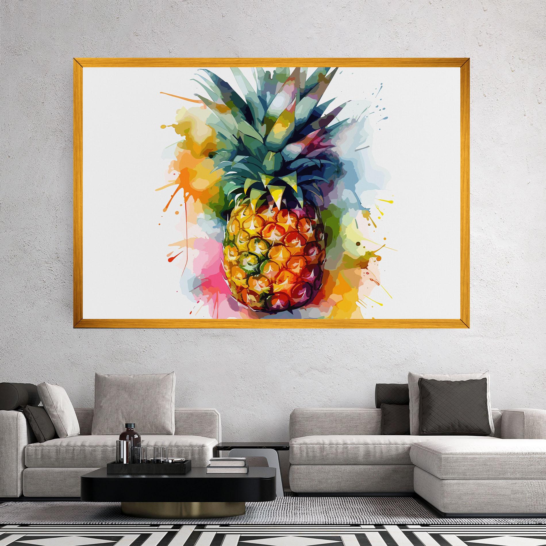 Leinwandbild Color Mix Pineapple mockup 2
