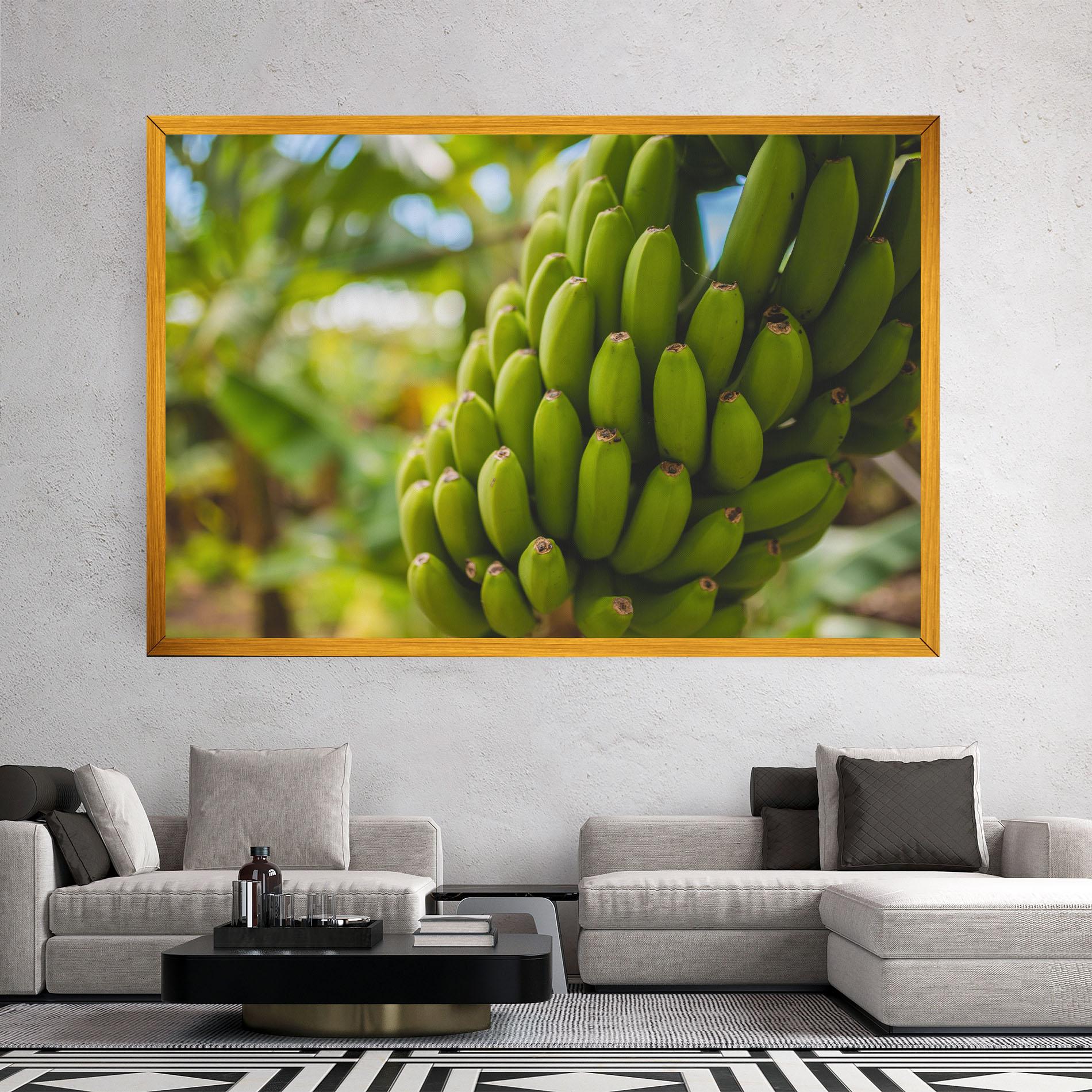 Leinwandbild Green Banana mockup 2