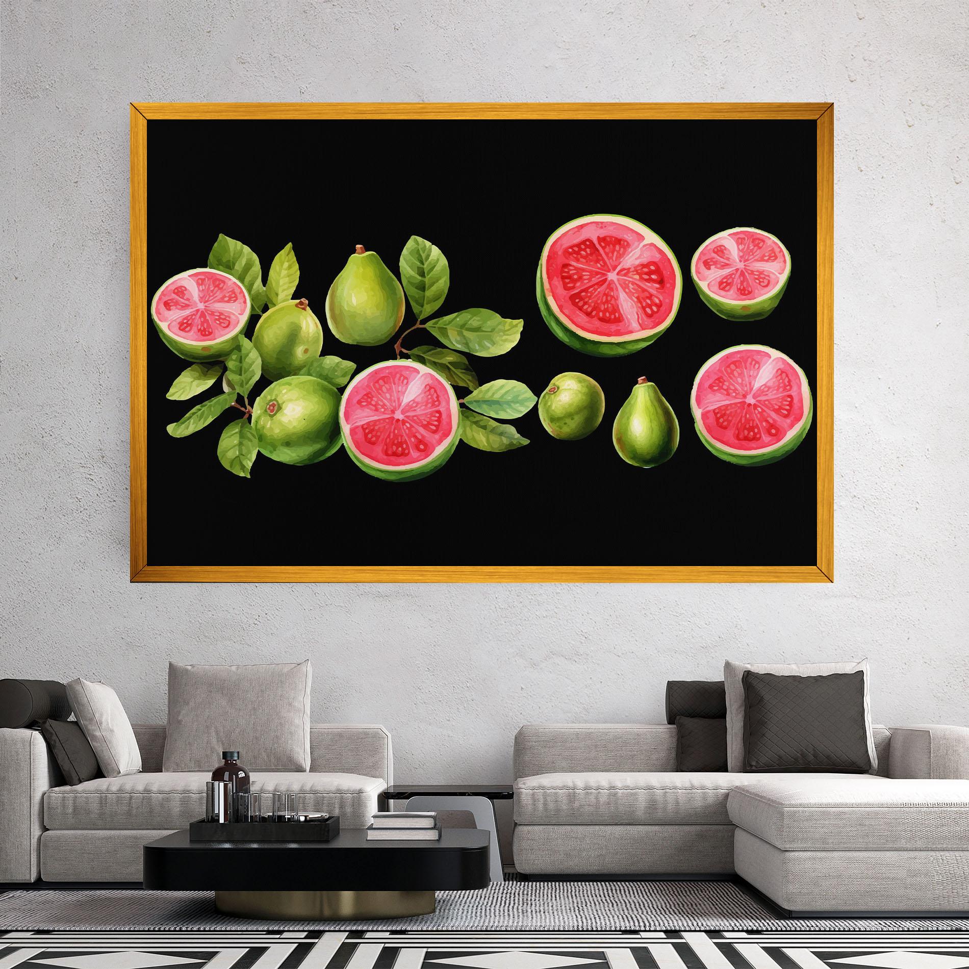 Leinwandbild Green Fruit mockup 2