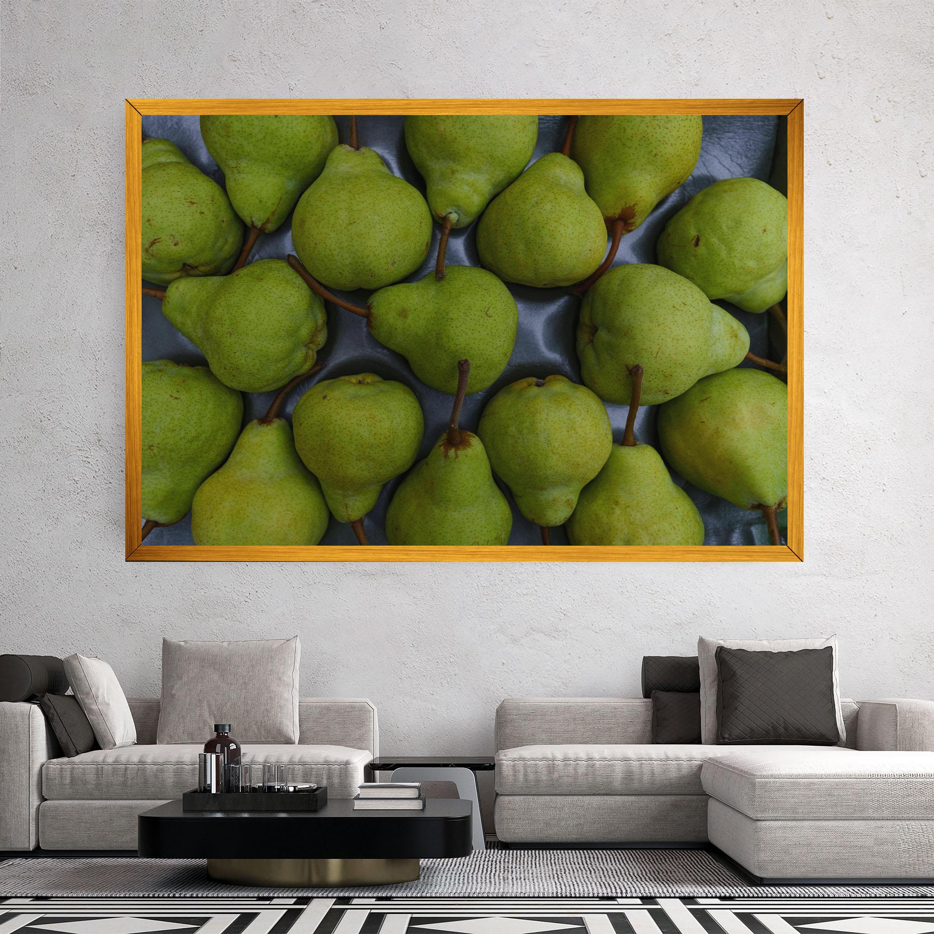 Leinwandbild Green Pear mockup 2
