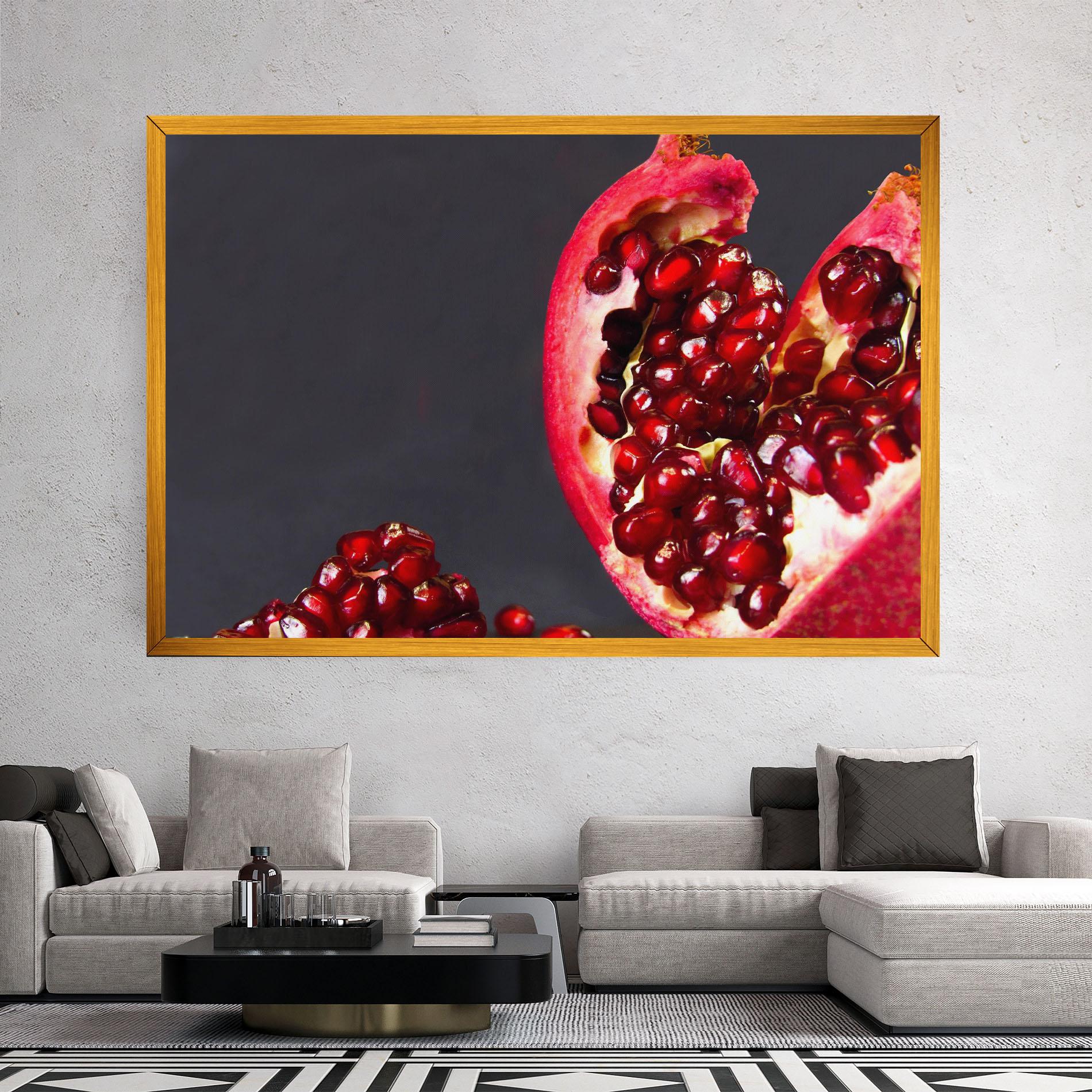 Leinwandbild Open Pomegranate mockup 2