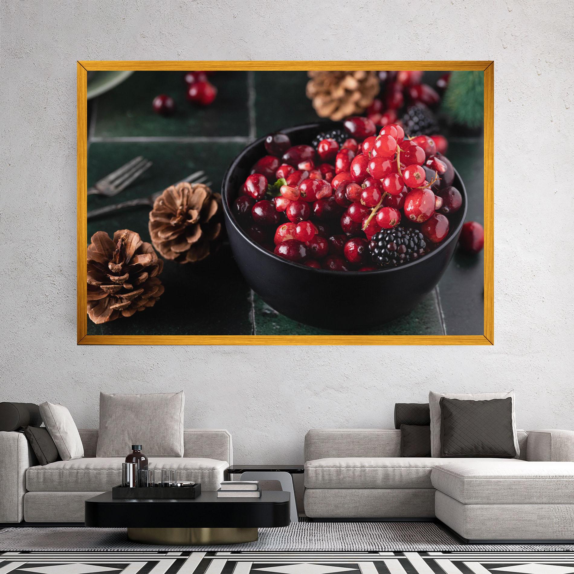 Leinwandbild Red Berries mockup 2