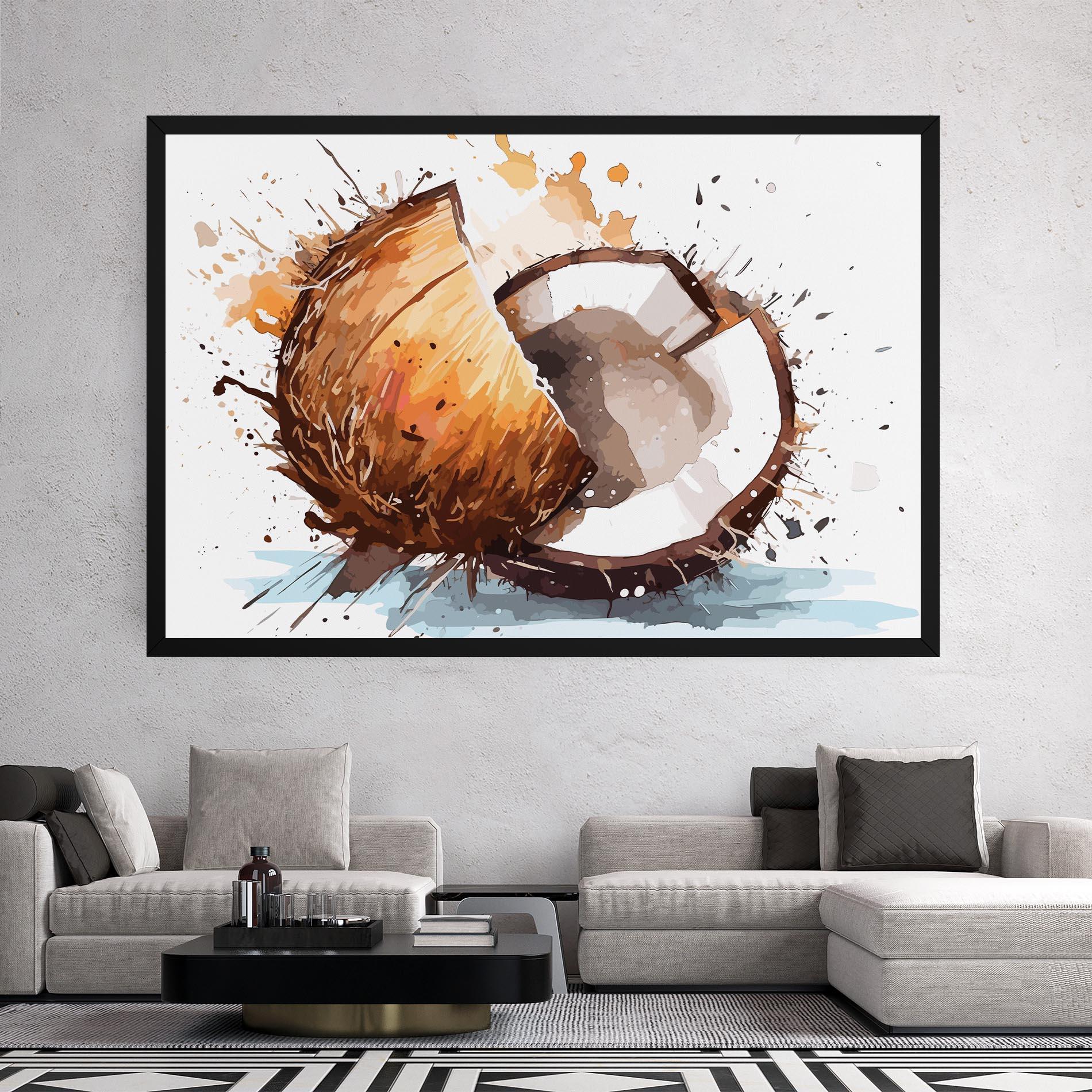 Leinwandbild Coconut Art mockup 2
