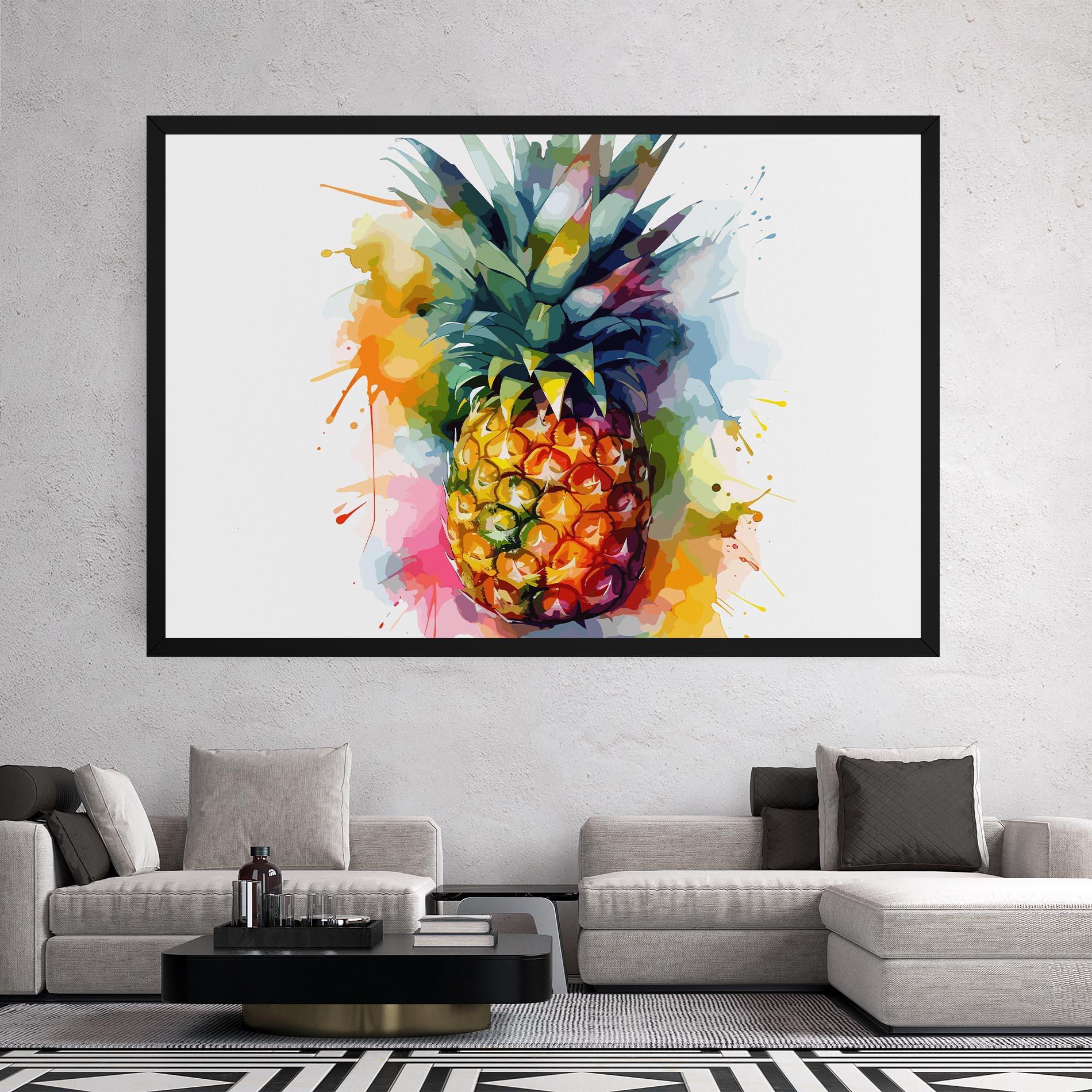 Leinwandbild Color Mix Pineapple mockup 2