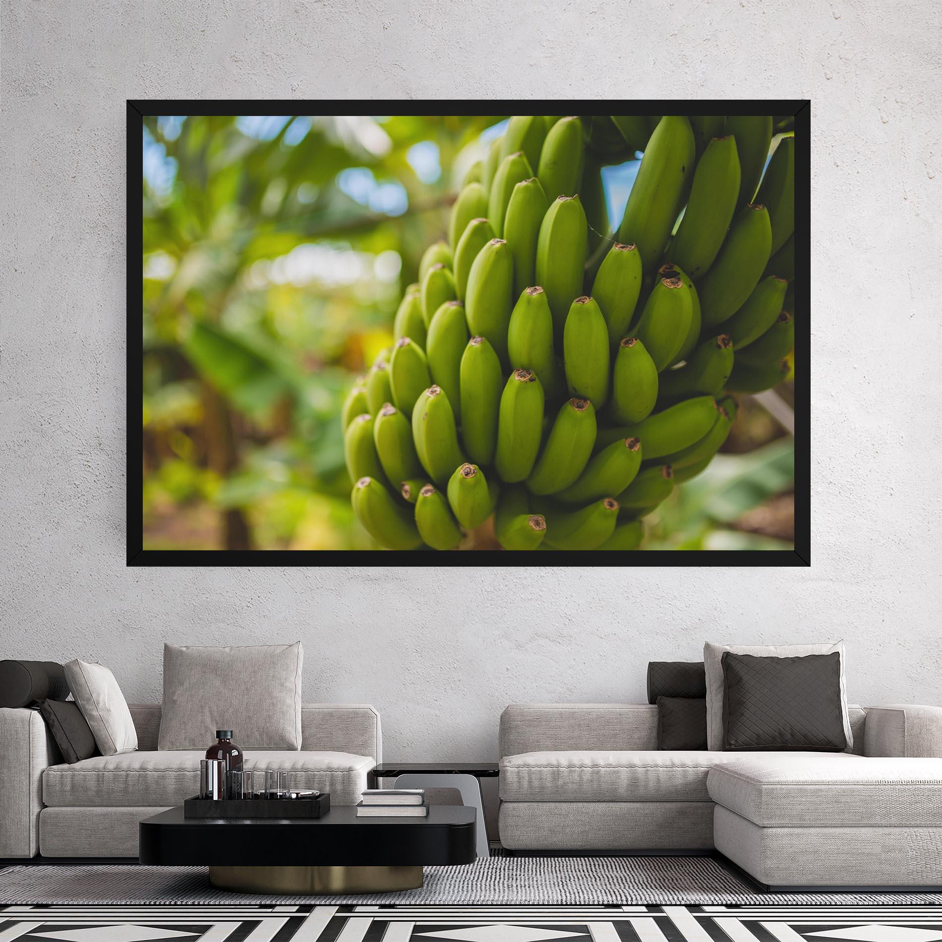 Leinwandbild Green Banana mockup 2