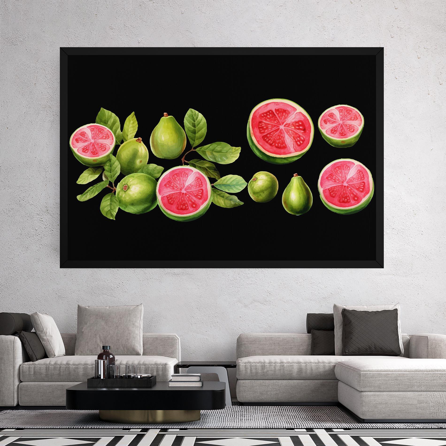 Leinwandbild Green Fruit mockup 2