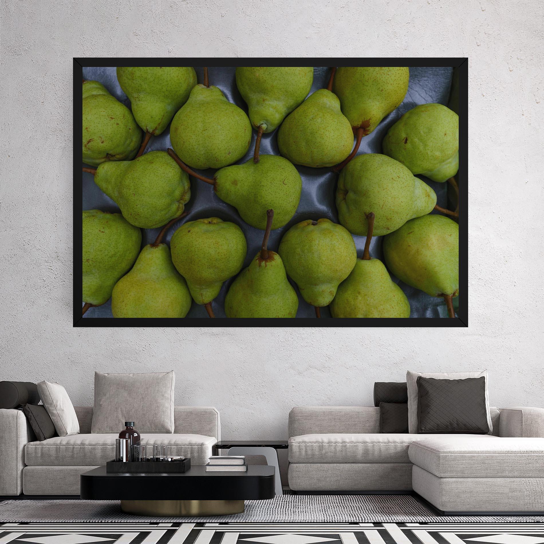 Leinwandbild Green Pear mockup 2