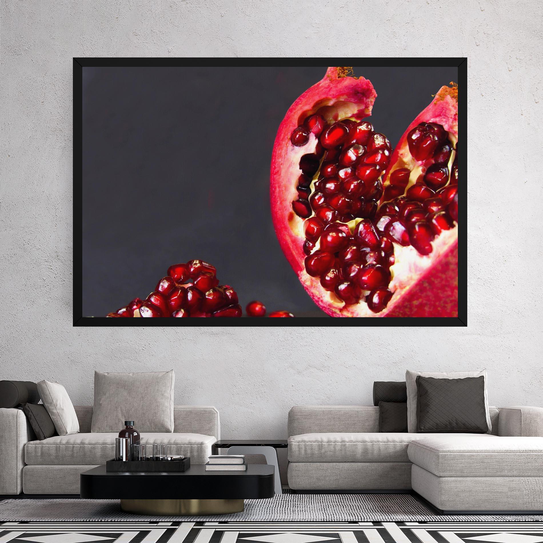 Leinwandbild Open Pomegranate mockup 2
