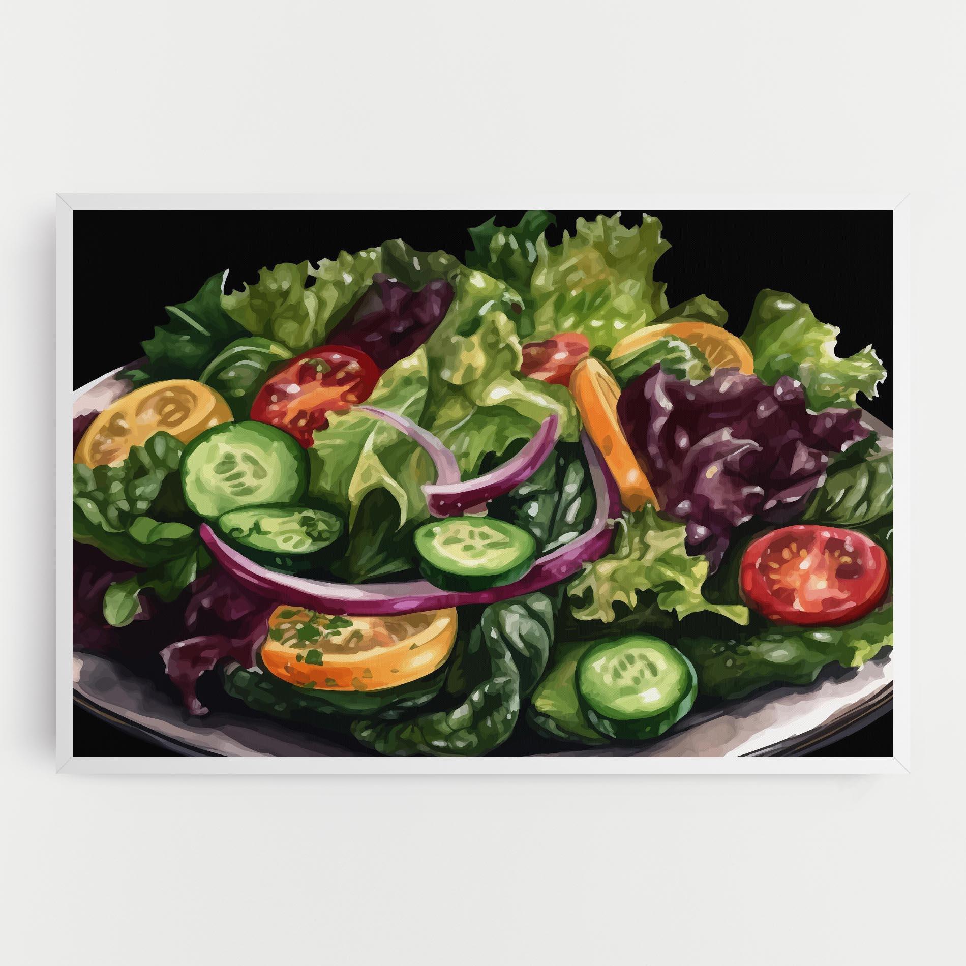 Leinwandbild Cucumber Salad mockup 0