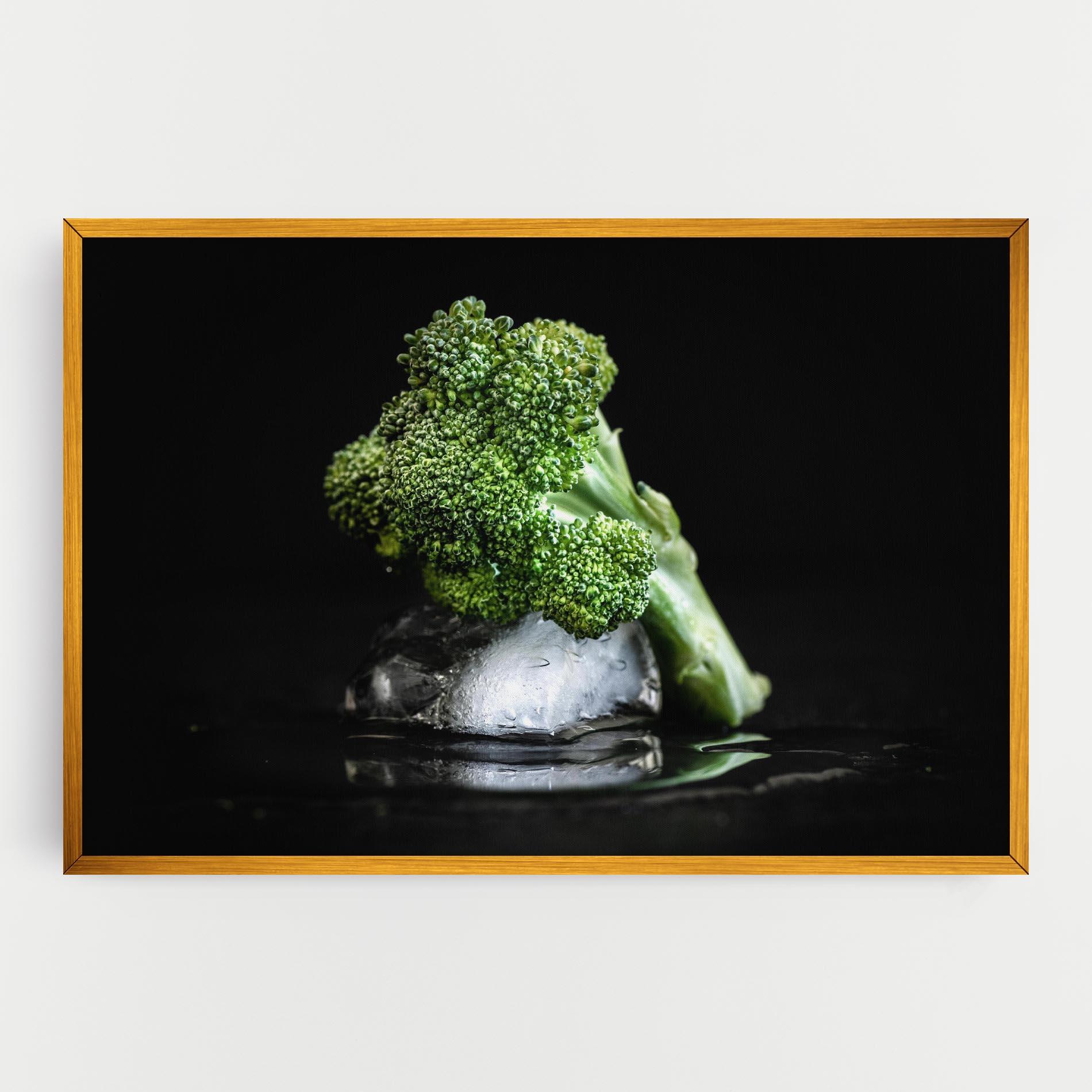 Leinwandbild Broccoli Water mockup 0